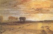 J.M.W. Turner, Petworth Park,with Lord Egremont and his dogs